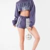 FURST OF A KIND VINTAGE COLLEGE VINTAGE SWEATSHIRT AND SHORT SET