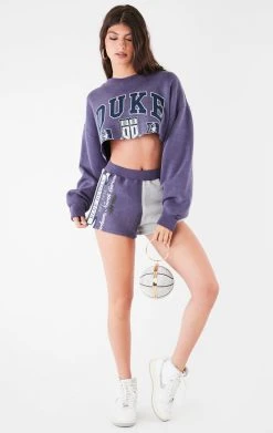 FURST OF A KIND VINTAGE COLLEGE VINTAGE SWEATSHIRT AND SHORT SET
