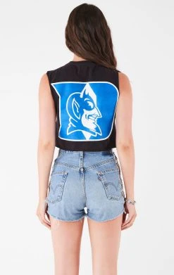 FURST OF A KIND VINTAGE CHAIN LACE UP SLEEVELESS TEE VINTAGE CHAINS