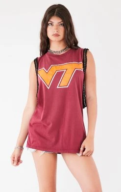 FURST OF A KIND VINTAGE CHAINS VINTAGE CHAIN TRIM SLEEVELESS TEE