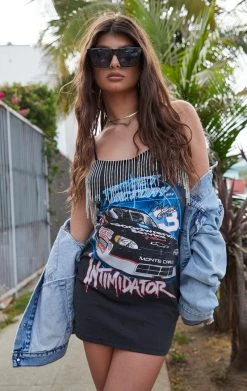 FURST OF A KIND VINTAGE RHINESTONE FRINGE DRESS