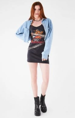 FURST OF A KIND VINTAGE CUT OUT SAFETY PIN TANK DRESS