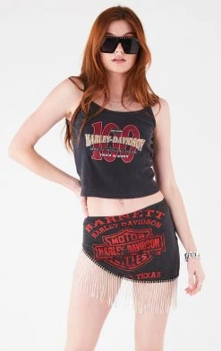 FURST OF A KIND VINTAGE RHINESTONE FRINGE SKIRT