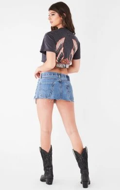 FURST OF A KIND VINTAGE PIN AND CHAIN CROPPED TEE VINTAGE CHAINS