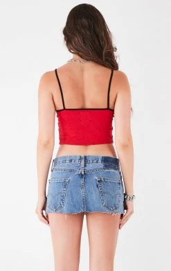 FURST OF A KIND VINTAGE RHINESTONE FRINGE TANK