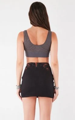 FURST OF A KIND VINTAGE WATERFALL CHAIN FRONT SKIRT 7 FURST OF A KIND VINTAGE WATERFALL CHAIN FRONT SKIRT