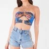 FURST OF A KIND VINTAGE CHAINS VINTAGE CUT OUT CHAIN HALTER TOP