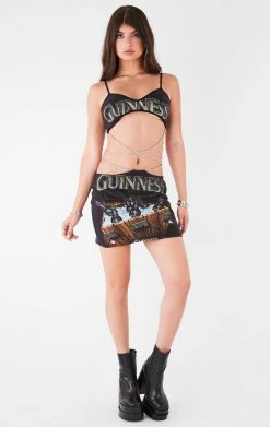 FURST OF A KIND FESTIVAL VINTAGE CHAIN WRAP TOP AND CHAIN WAIST SKIRT SET