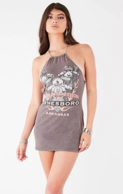 FURST OF A KIND VINTAGE WATERFALL CHAIN BACK DRESS FESTIVAL