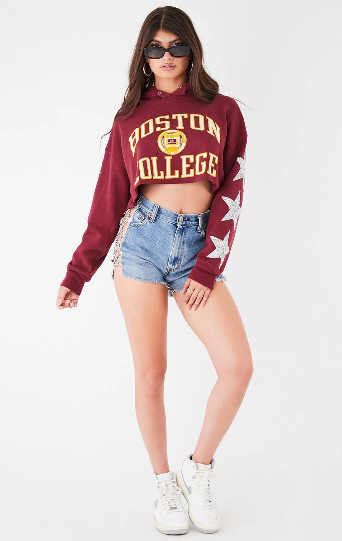 FURST OF A KIND VINTAGE STAR PATCH CROPPED HOODIE 3 FURST OF A KIND VINTAGE STAR PATCH CROPPED HOODIE