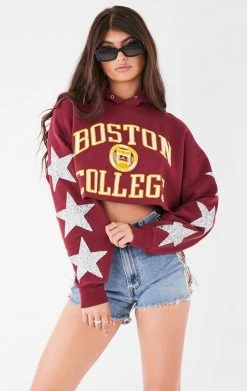 FURST OF A KIND VINTAGE STAR PATCH CROPPED HOODIE
