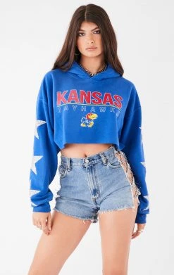 FURST OF A KIND VINTAGE STAR PATCH CROPPED HOODIE