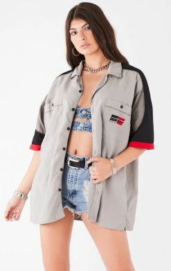 FURST OF A KIND VINTAGE HARLEY SHORT SLEEVE BUTTON DOWN