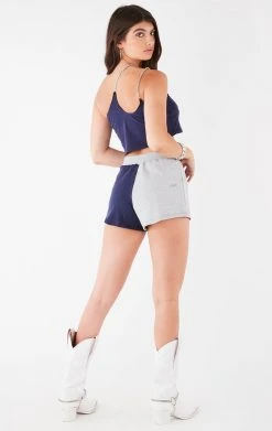 FURST OF A KIND VINTAGE ONE SHOULDER DOUBLE CHAIN SHORT SET