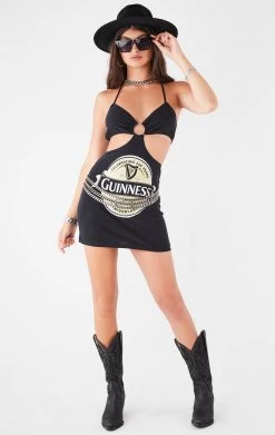 FURST OF A KIND VINTAGE CUT OUT HALTER DRESS FESTIVAL