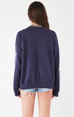 FURST OF A KIND VINTAGE COLLEGE VINTAGE SILVER STAR PATCH SWEATSHIRT