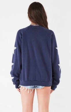 FURST OF A KIND VINTAGE SILVER STAR PATCH SWEATSHIRT