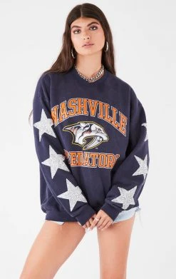 FURST OF A KIND VINTAGE SILVER STAR PATCH SWEATSHIRT