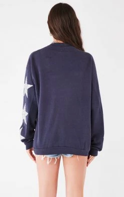 FURST OF A KIND VINTAGE SILVER STAR PATCH SWEATSHIRT