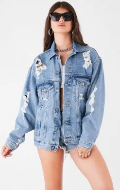 FURST OF A KIND VINTAGE GRAPHIC BACK INSERT DENIM JACKET