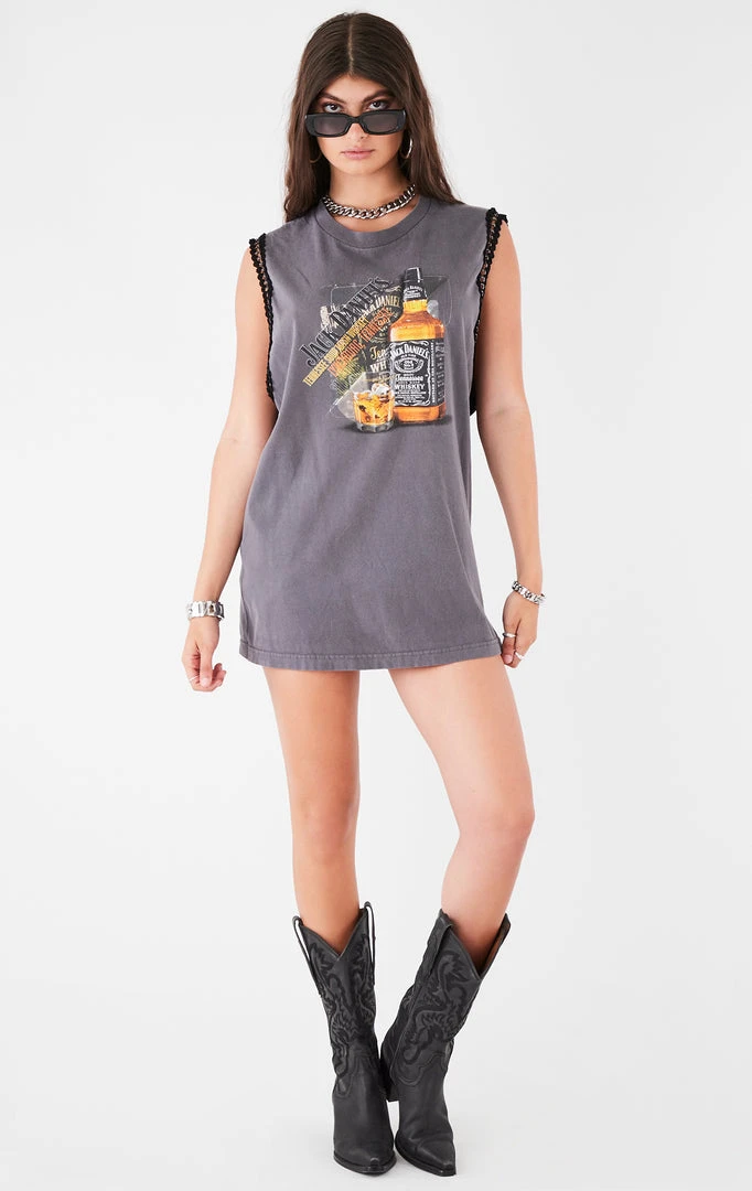 FURST OF A KIND VINTAGE CHAIN TRIM SLEEVELESS TEE VINTAGE CHAINS 3 FURST OF A KIND VINTAGE CHAIN TRIM SLEEVELESS TEE VINTAGE CHAINS