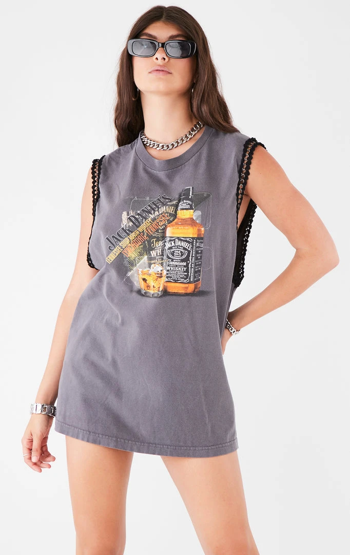 FURST OF A KIND VINTAGE CHAIN TRIM SLEEVELESS TEE VINTAGE CHAINS 4 FURST OF A KIND VINTAGE CHAIN TRIM SLEEVELESS TEE VINTAGE CHAINS