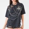 FURST OF A KIND VINTAGE MULTI DRAPED CHAIN TEE 2 FURST OF A KIND VINTAGE MULTI DRAPED CHAIN TEE
