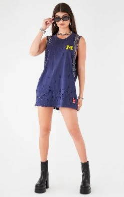 FURST OF A KIND VINTAGE SAFETY PIN SLEEVELESS TEE