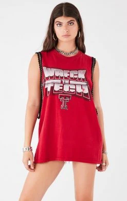 FURST OF A KIND VINTAGE CHAIN TRIM SLEEVELESS TEE