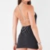 FURST OF A KIND VINTAGE CHAINS VINTAGE WATERFALL CHAIN BACK DRESS