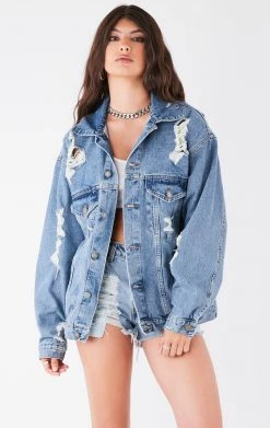 FURST OF A KIND VINTAGE GRAPHIC BACK INSERT DENIM JACKET