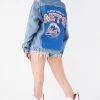 FURST OF A KIND VINTAGE GRAPHIC BACK INSERT DENIM JACKET