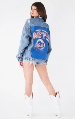 FURST OF A KIND VINTAGE GRAPHIC BACK INSERT DENIM JACKET