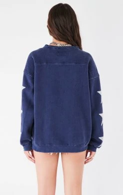 FURST OF A KIND VINTAGE SILVER STAR PATCH SWEATSHIRT