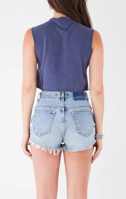 FURST OF A KIND VINTAGE CHAINS VINTAGE CHAIN LACE UP SLEEVELESS TEE