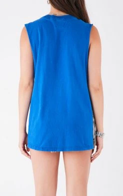 FURST OF A KIND VINTAGE CHAIN LADDER SIDE SLEEVELESS TEE