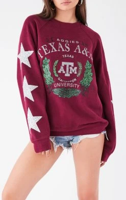 FURST OF A KIND VINTAGE SILVER STAR PATCH SWEATSHIRT