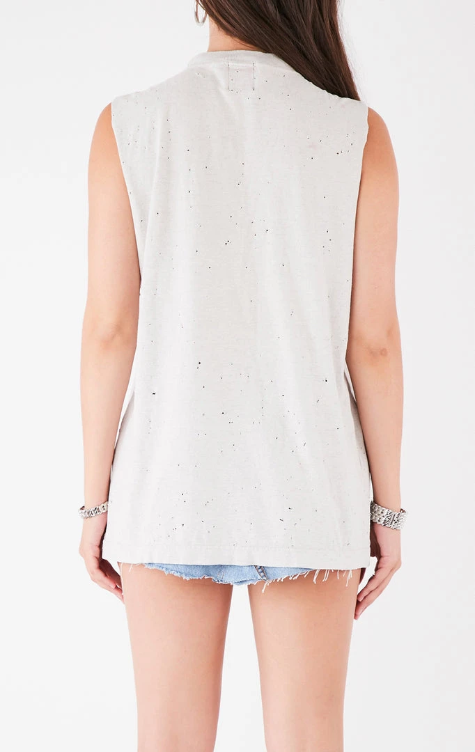 FURST OF A KIND VINTAGE CURVED SAFETY PIN SLEEVELESS TEE 5 FURST OF A KIND VINTAGE CURVED SAFETY PIN SLEEVELESS TEE