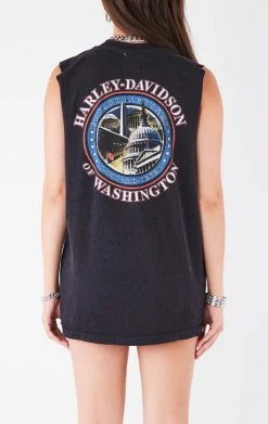 FURST OF A KIND VINTAGE CURVED SAFETY PIN SLEEVELESS TEE VINTAGE PINS 7 FURST OF A KIND VINTAGE CURVED SAFETY PIN SLEEVELESS TEE VINTAGE PINS