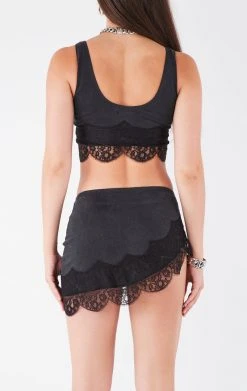 FURST OF A KIND VINTAGE LACE TRIM TANK AND SKIRT SET FESTIVAL 7 FURST OF A KIND VINTAGE LACE TRIM TANK AND SKIRT SET FESTIVAL