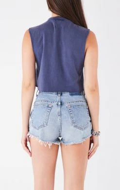 FURST OF A KIND VINTAGE CHAIN LACE UP SLEEVELESS TEE