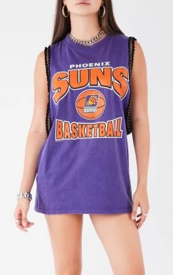 FURST OF A KIND VINTAGE CHAIN TRIM SLEEVELESS TEE VINTAGE CHAINS