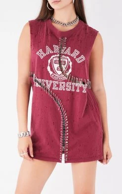 FURST OF A KIND VINTAGE CURVED SAFETY PIN SLEEVELESS TEE 6 FURST OF A KIND VINTAGE CURVED SAFETY PIN SLEEVELESS TEE