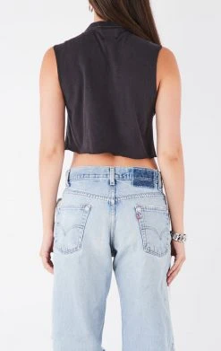 FURST OF A KIND VINTAGE CHAIN LACE UP SLEEVELESS TEE VINTAGE CHAINS