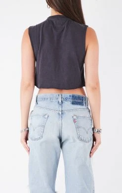 FURST OF A KIND VINTAGE CHAIN LACE UP SLEEVELESS TEE VINTAGE CHAINS