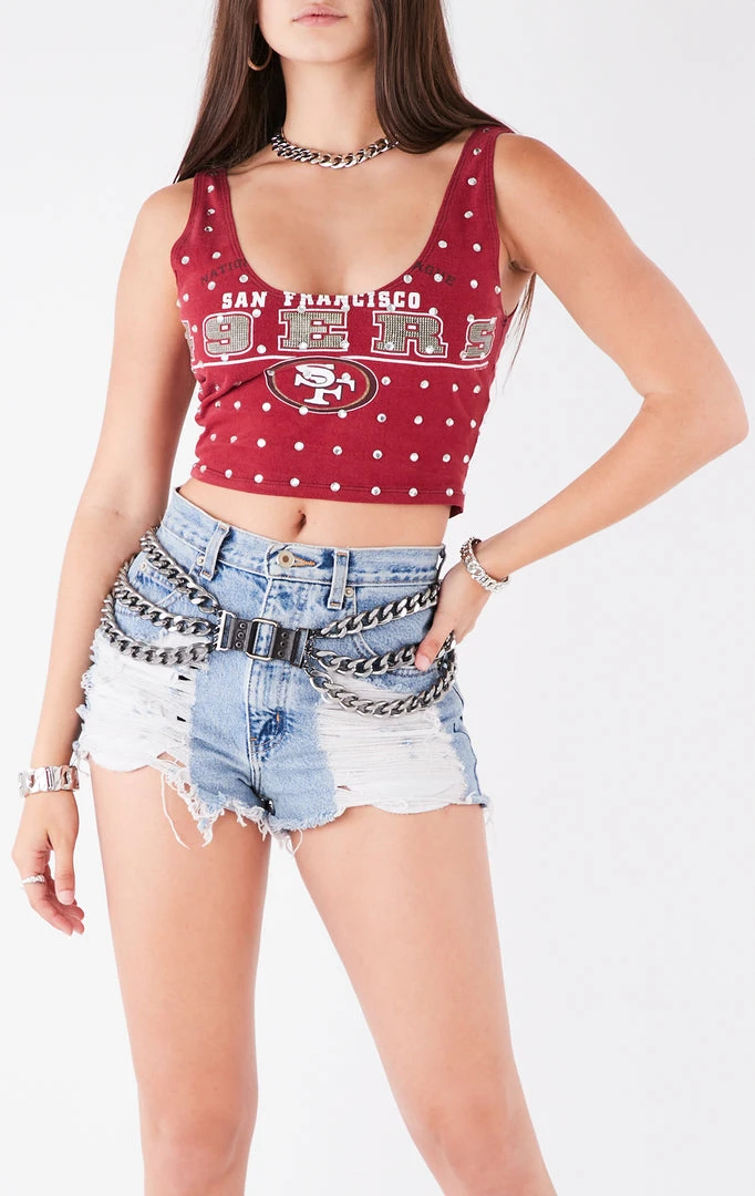 FURST OF A KIND VINTAGE ALLOVER RHINESTONE TANK 4 FURST OF A KIND VINTAGE ALLOVER RHINESTONE TANK