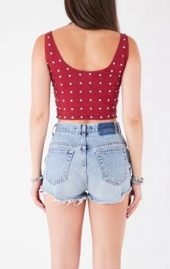 FURST OF A KIND VINTAGE ALLOVER RHINESTONE TANK 7 FURST OF A KIND VINTAGE ALLOVER RHINESTONE TANK