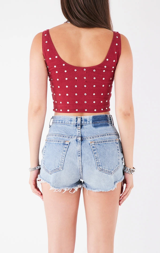 FURST OF A KIND VINTAGE ALLOVER RHINESTONE TANK 5 FURST OF A KIND VINTAGE ALLOVER RHINESTONE TANK