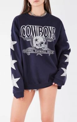 FURST OF A KIND VINTAGE SILVER STAR PATCH SWEATSHIRT
