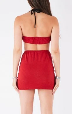 FURST OF A KIND VINTAGE CUT OUT HALTER DRESS VINTAGE DRESSES